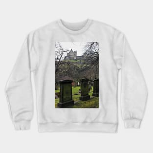 Tombstones on Saint Cuthberts Burial Ground Edinburgh - Scottland Crewneck Sweatshirt